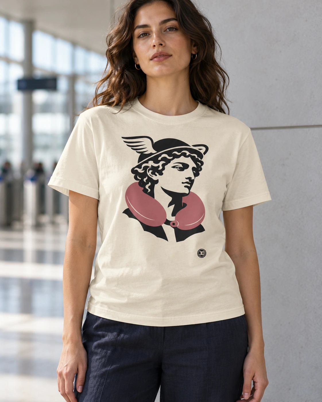 HERMES / 20 — Тениска в цвят слонова кост